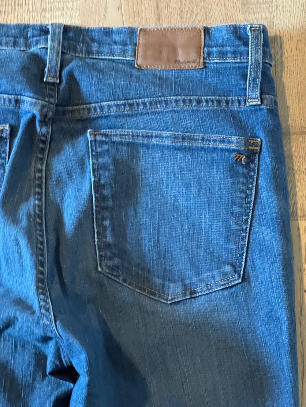 Madewell 10” High Rise Skinny Jeans 31T Raw Step Hem Blue Denim Women’s 31 - Picture 9 of 9
